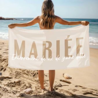 Serviette personnalisée avec textet