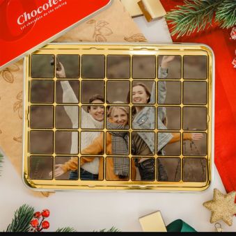 Chocolat personnalisé avec photo - 35 pièces