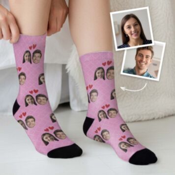 Chaussettes personnalisées pour couple