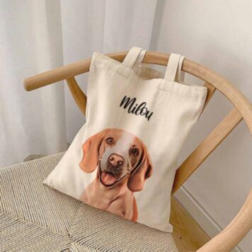 Tote bag personnalisé avec votre animal Cartoon