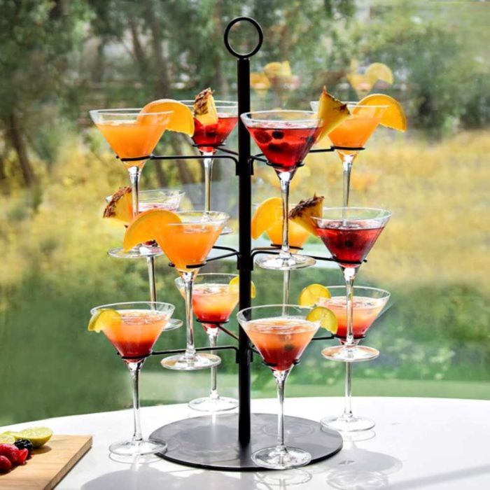 Arbre à cocktails pour 12 verres