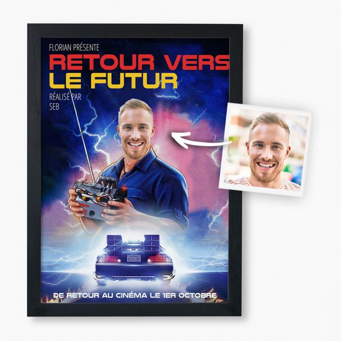 Poster personnalisé Retour vers le Futur main product photo