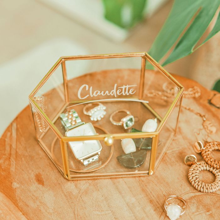 Boîte en Verre avec Texte main product photo