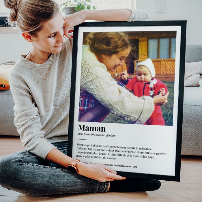 Poster personnalisé avec photo et définition main product photo