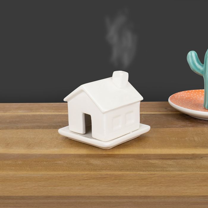 Porte-encens maison en porcelaine main product photo