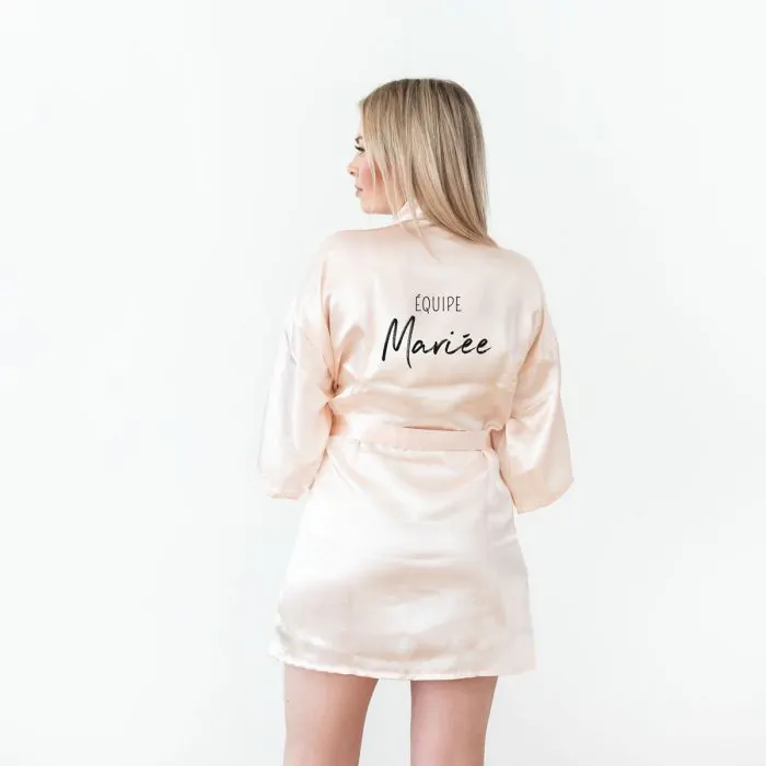 Robe de 2025 chambre satin personnalisé