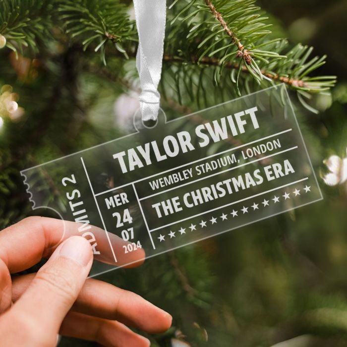 Pendentif personnalisé en acrylique Ticket de concert