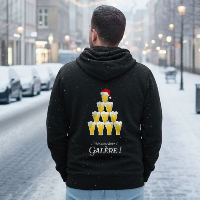 Sweat à capuche de Noël personnalisé - Bière