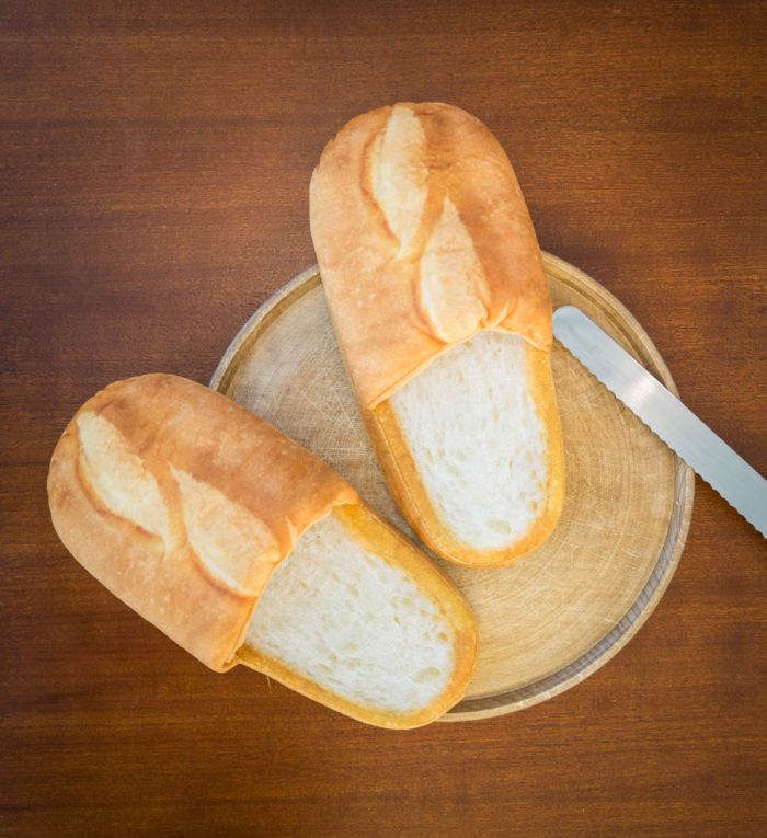 Chaussons en forme de pain
