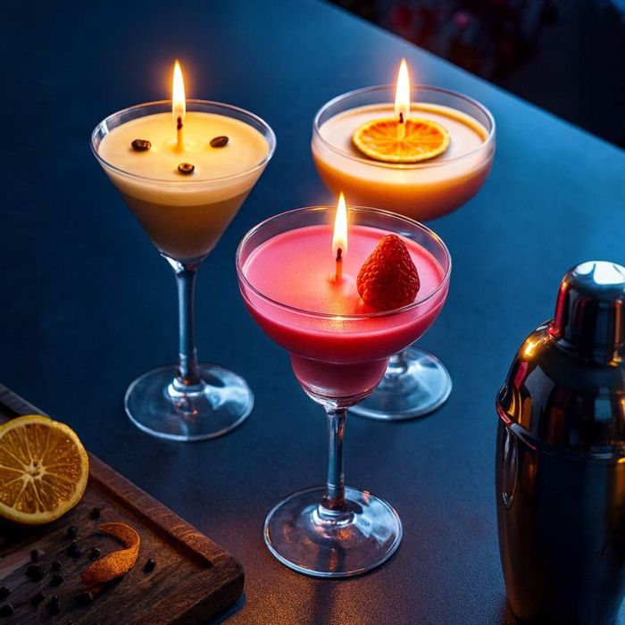 Ensemble de bougies cocktail