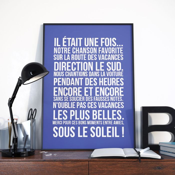 Poster Personnalisable Il était une fois…