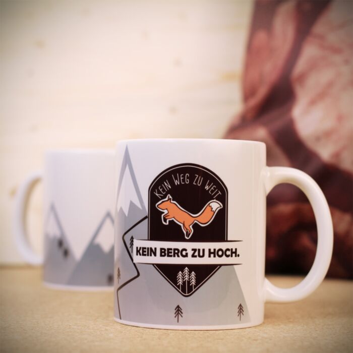 Tasse personnalisable – Renard et Montagne