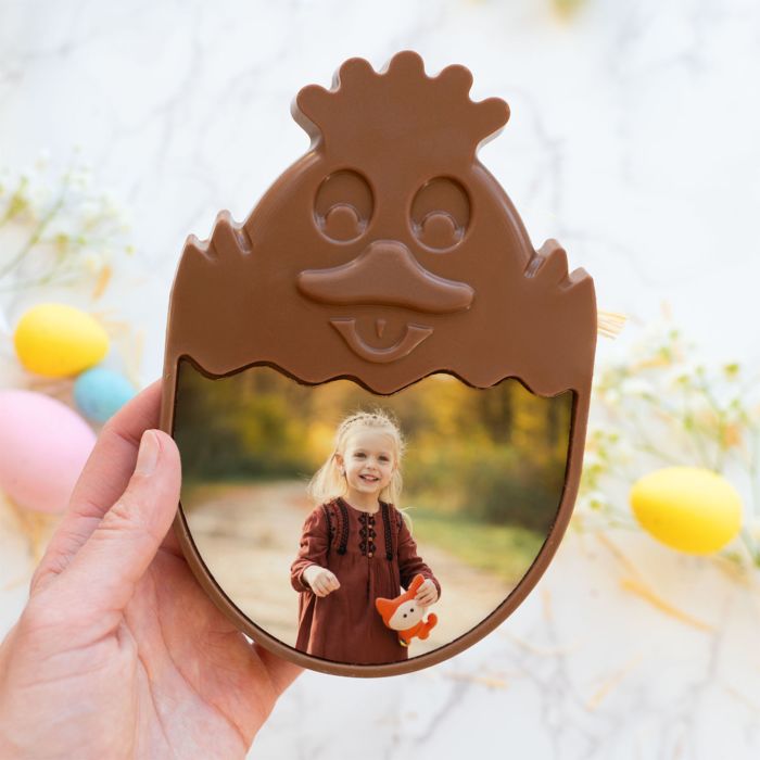 Chocolat personnalisé Poussin avec photo