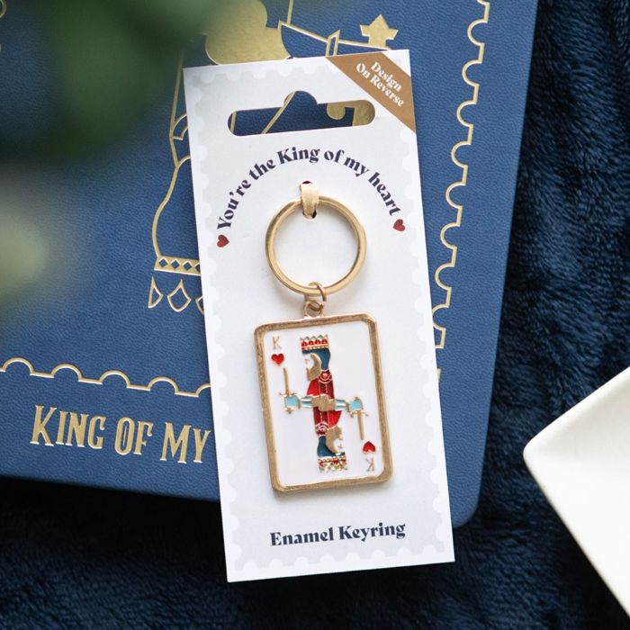 Porte-clé carte « Roi de mon cœur » Porte-clé carte « Roi de mon cœur »