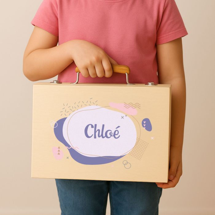 Coffre à dessin personnalisé avec nom