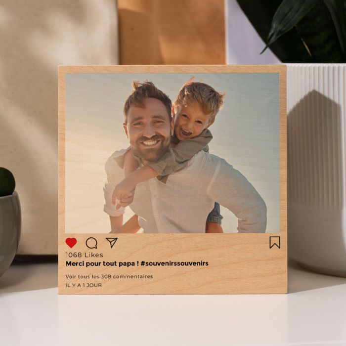 Photo sur bois personnalisée - Design Instagram Photo sur bois personnalisée - Design Instagram