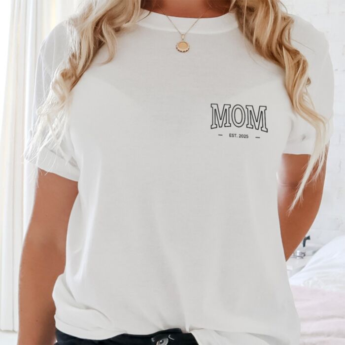 T-Shirt Mama Personnalisable avec Année