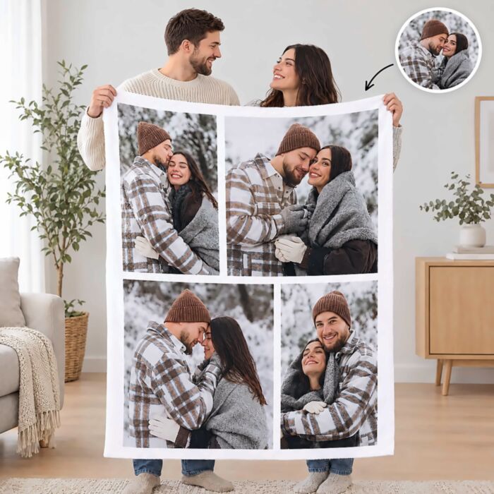 Couverture personnalisée avec collage