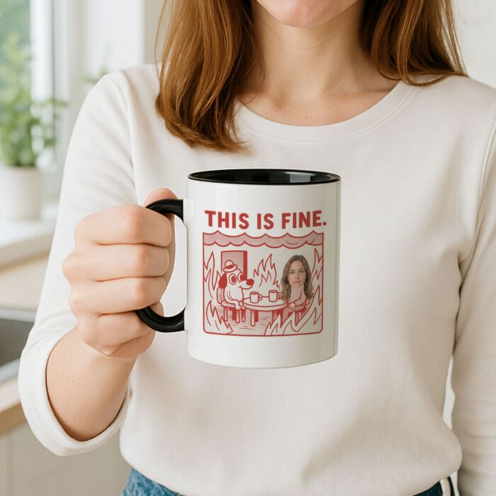 Mug Personnalisé avec Photo - This is Fine Meme