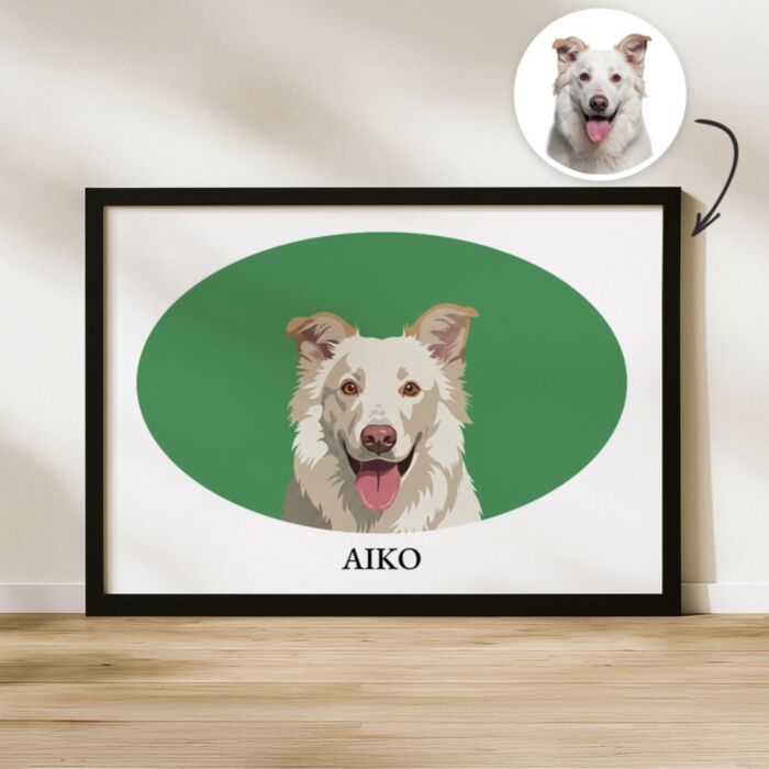 Poster Personnalisé pour Amoureux des Animaux avec Illustration Vectorielle