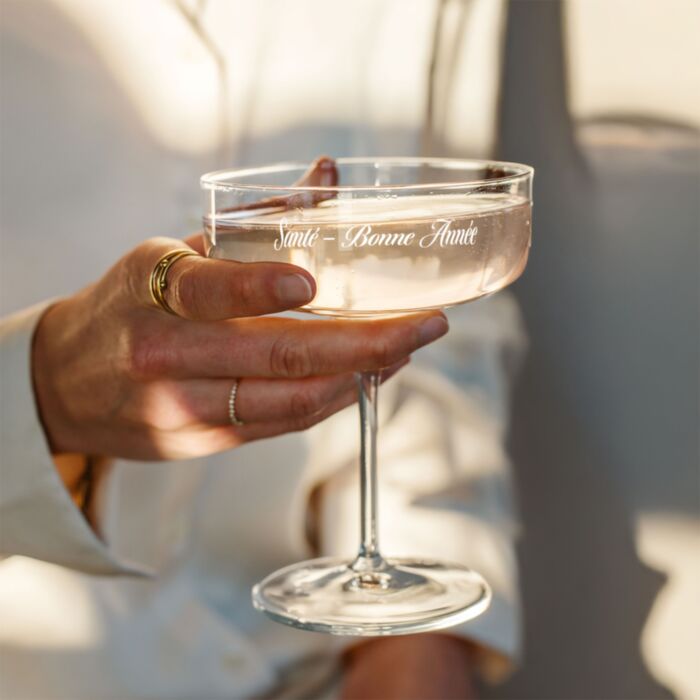 Coupe de Champagne personnalisable Silvester Prost Neujahr