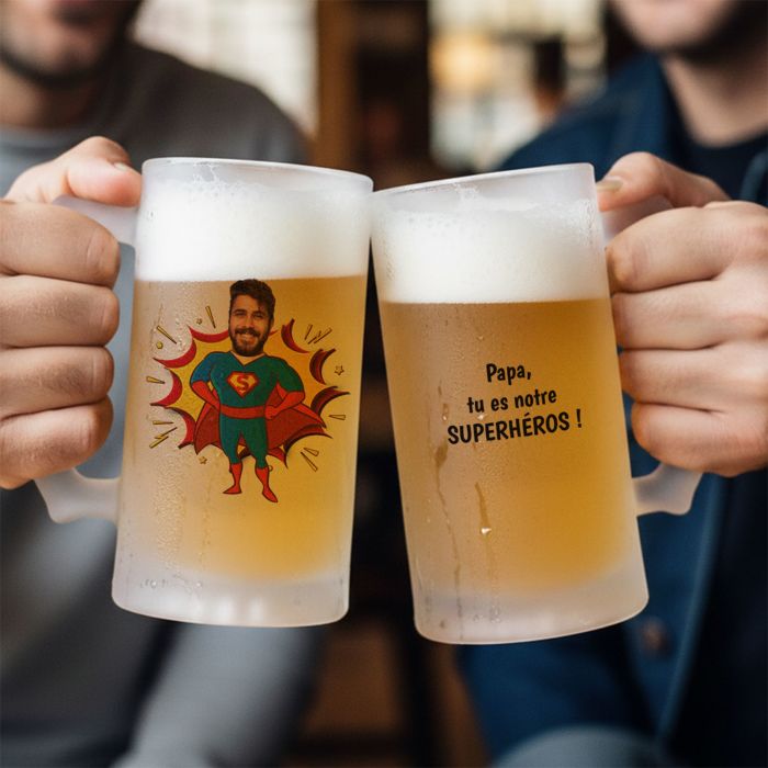 Chope de bière personnalisée héroïque