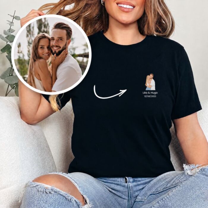 T-shirt personnalisé avec petite illustration