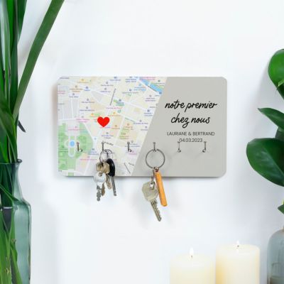 Porte-clés Mural personnalisé Là où tout a commencé Porte-clés Mural personnalisé Là où tout a commencé