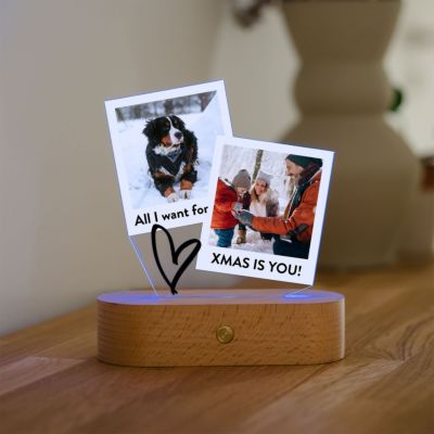 Lampe LED personnalisée design Polaroid