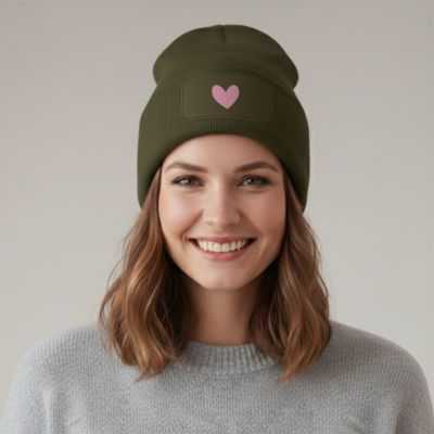 Bonnet personnalisé avec symbole et texte