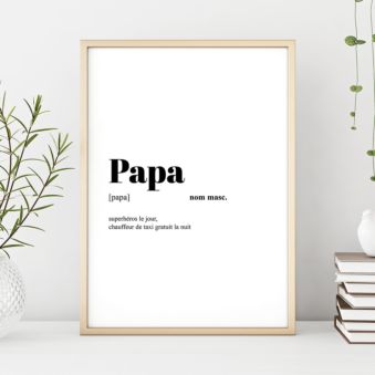 Poster personnalisé - Définition de mot