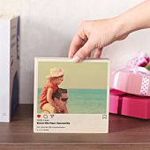 Photo sur bois personnalisée - Design Instagram