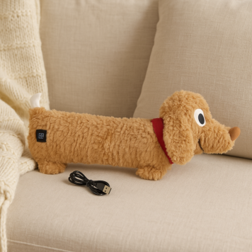 Peluche chauffante USB chien