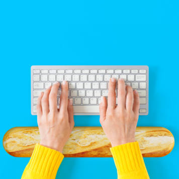 Repose-poignets Baguette pour le bureau