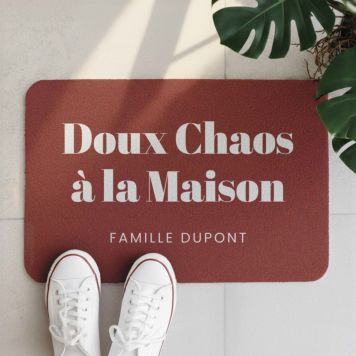 Paillasson personnalisé avec 3 lignes