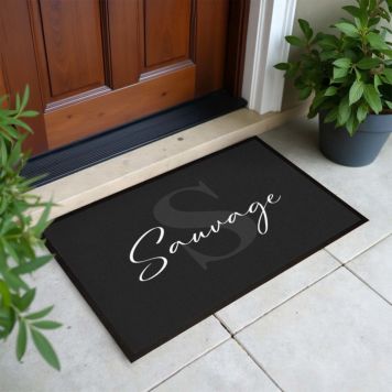 Paillasson personnalisé avec monogramme