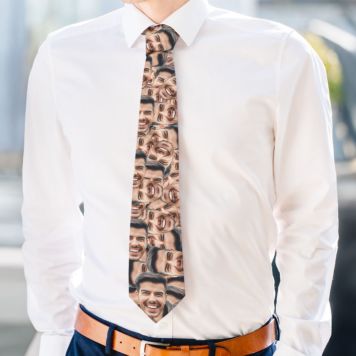 Cravate personnalisée avec visage