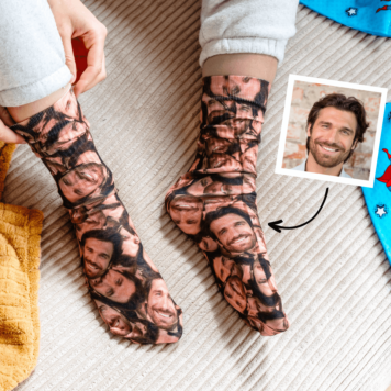 Chaussettes personnalisées visage