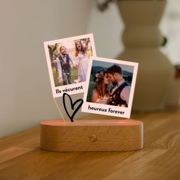 Lampe LED personnalisée design Polaroid