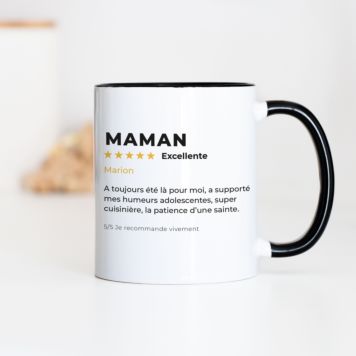 Tasse personnalisée avec avis client