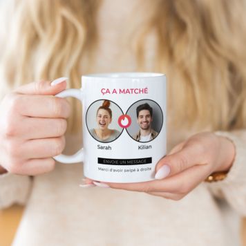 Mug personnalisé It's A Match