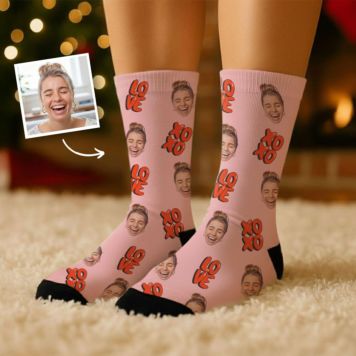 Chaussettes personnalisées visage différents designs