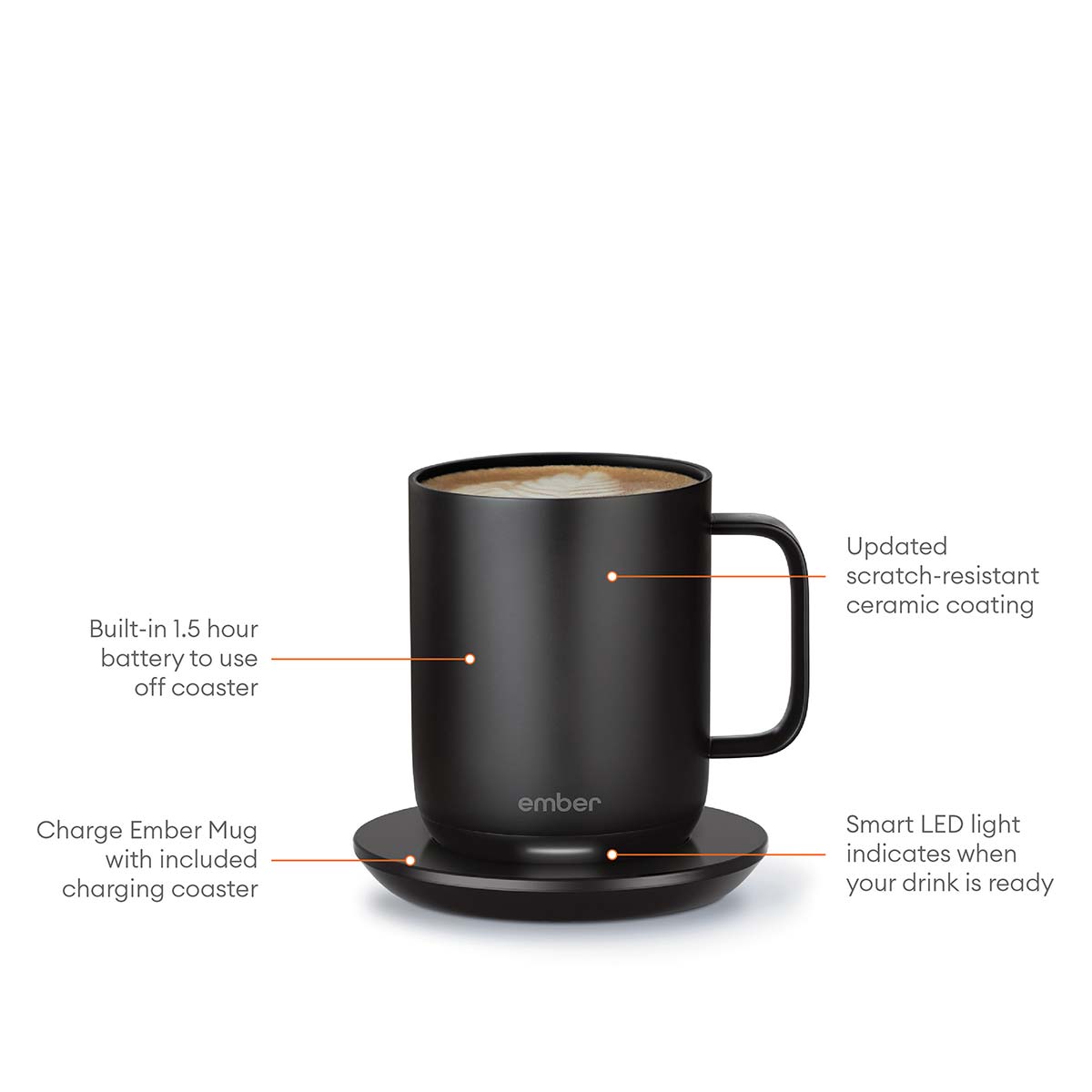 Tasse à température contrôlée Ember 2