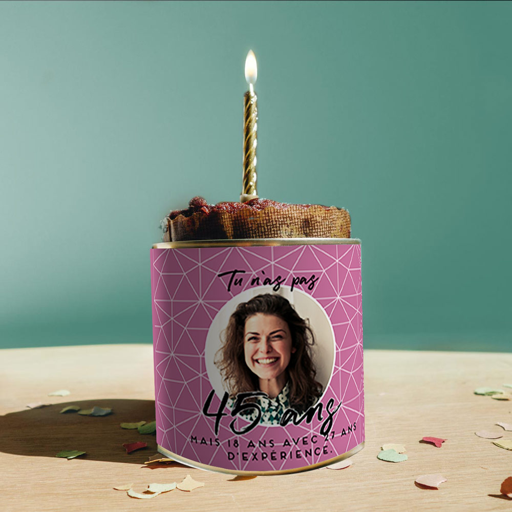 Cancake Personnalisable pour Anniversaire
