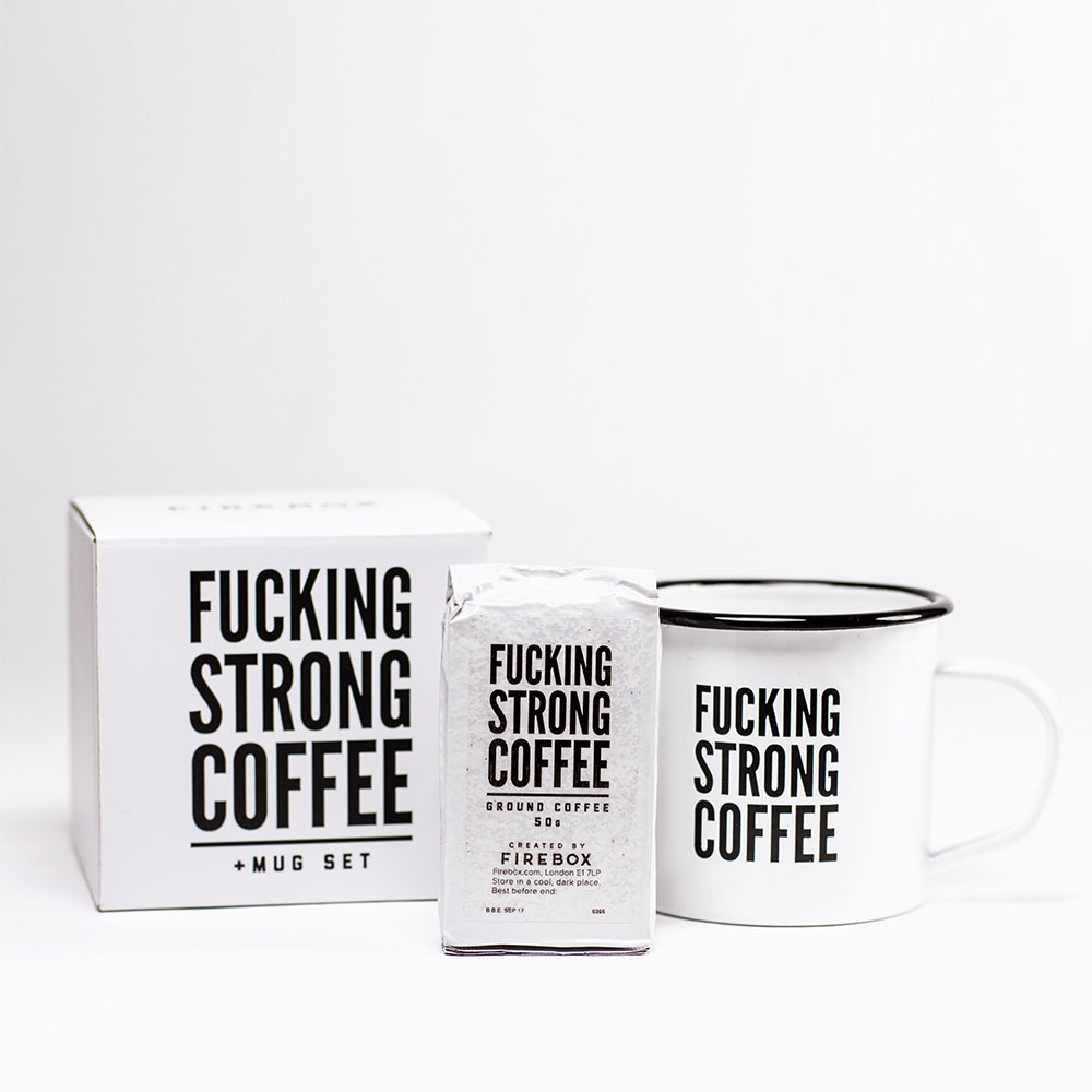 Coffret F*cking Strong Coffee avec sa Tasse