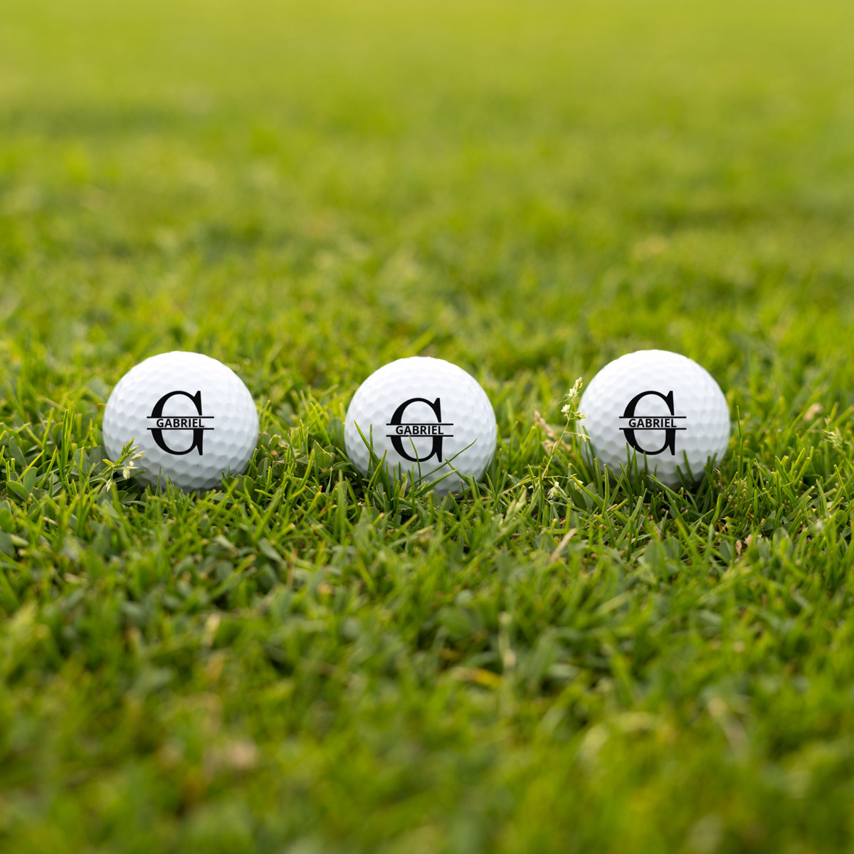 Balles de golf personnalisées avec monogramme