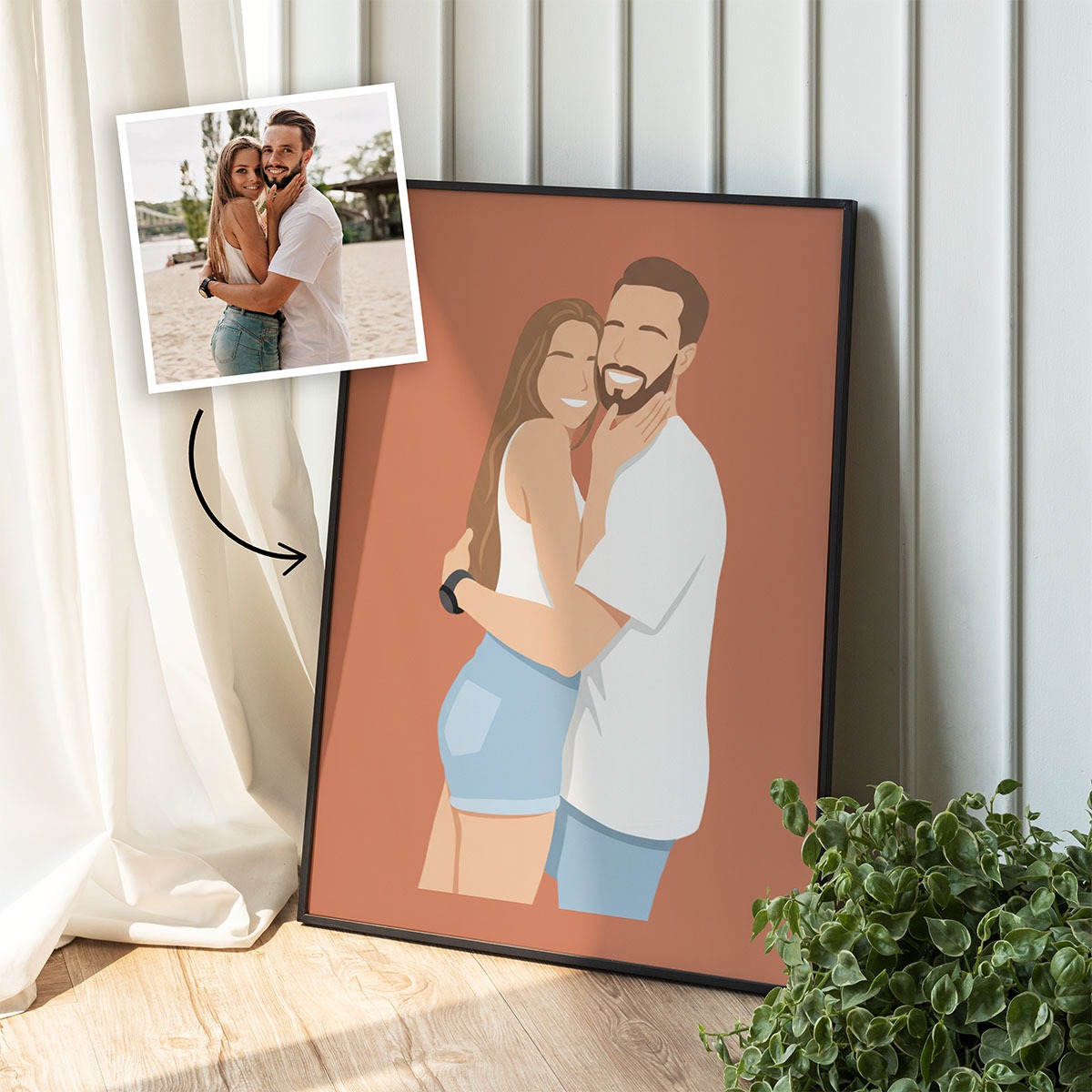 Affiche personnalisable avec illustration
