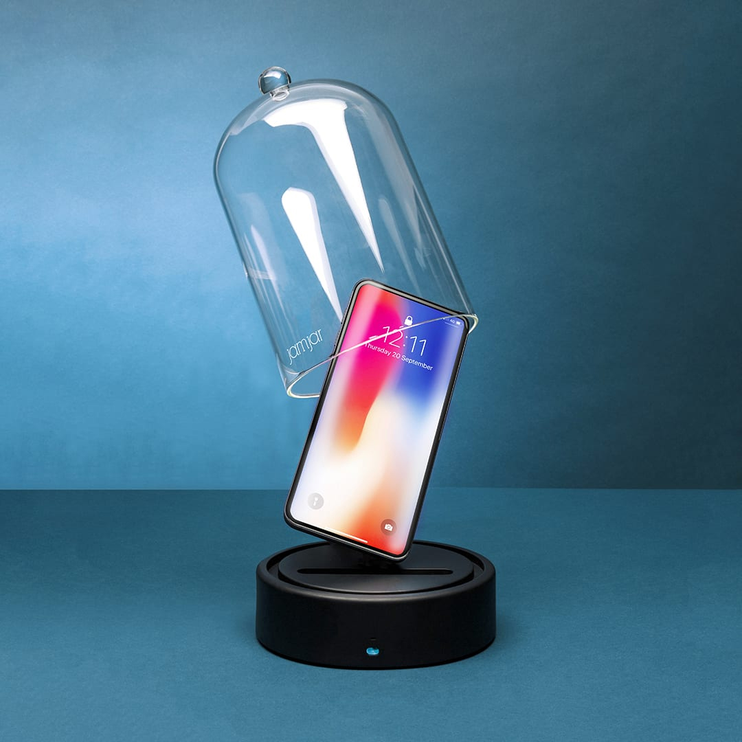 Couvercle de verre avec haut-parleur Bluetooth