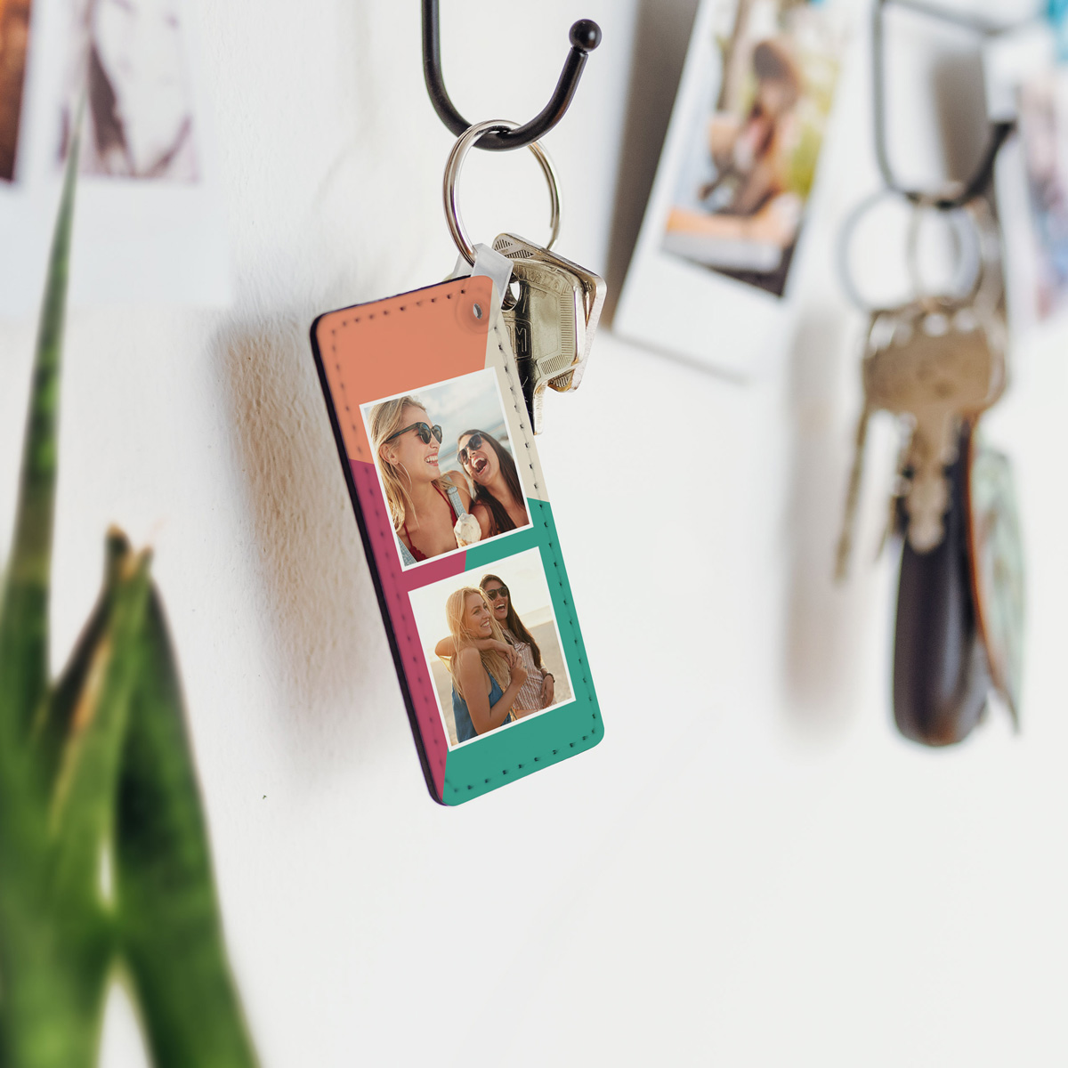 Porte-clés Personnalisé avec 2 Photos