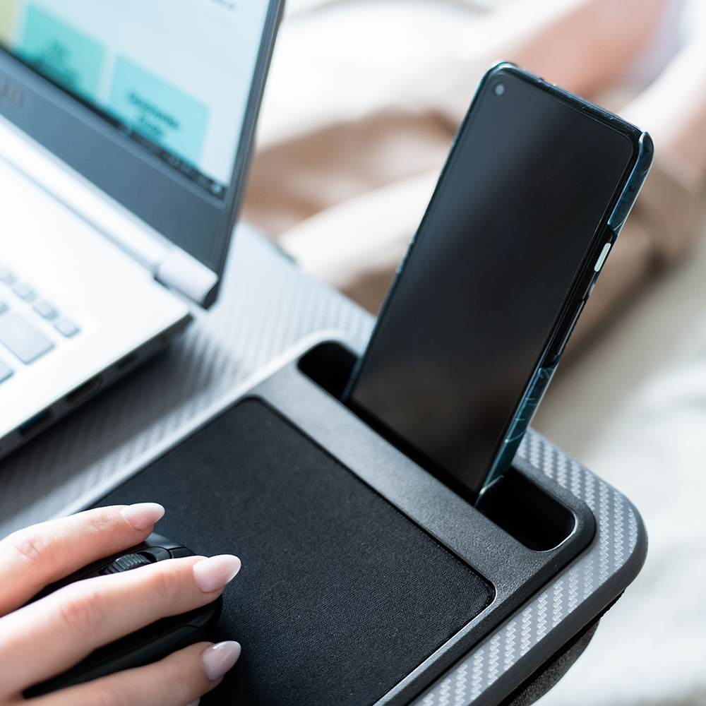 Support pour ordinateur portable avec support smartphone